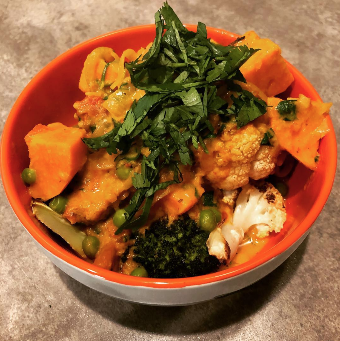 Sweet Potato Red Curry and Falling Behind